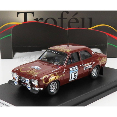 TROFEU FORD ENGLAND ESCORT MKI (night version) N 15 RALLY RAC LOMBARD 1974 M.ALLEN - P.WHITE - BROWN 1/43