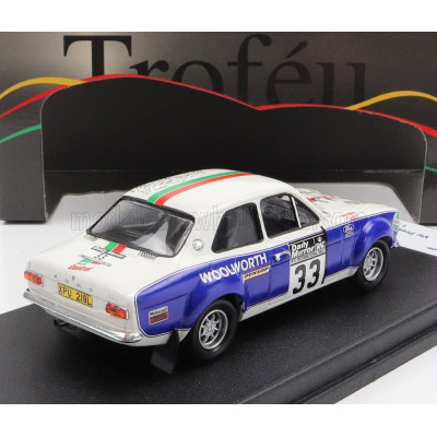 TROFEU FORD ENGLAND ESCORT MKI (night version) N 33 RALLY RAC LOMBARD 1973 V.PRESTON Jr. - P.WHITE - WHITE BLUE 1/43