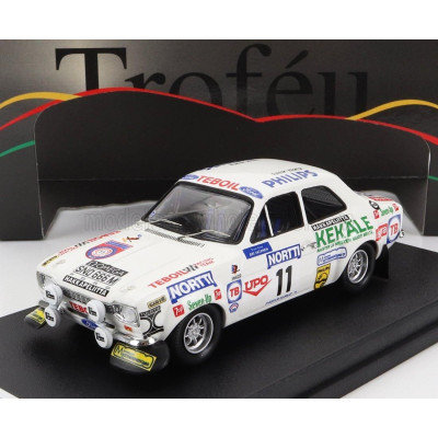 TROFEU FORD ENGLAND ESCORT MKI (night version) N 11 RALLY 1000 LAKES 1975 A.VATANEN - G.PHILLIPS - WHITE 1/43
