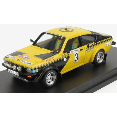 TROFEU OPEL KADETT C GT/E (night version) N 3 RALLY MONTECARLO 1976 HANNU MIKKOLA - CLAES BILLSTAM - YELLOW BLACK 1/43