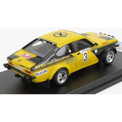 TROFEU OPEL KADETT C GT/E (night version) N 3 RALLY MONTECARLO 1976 HANNU MIKKOLA - CLAES BILLSTAM - YELLOW BLACK 1/43