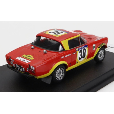 TROFEU FIAT 124 ABARTH RALLY (night version) N 38 RALLY EAST AFRICAN SAFARI 1974 R.ULYATE - I.SMITH - RED YELLOW 1/43
