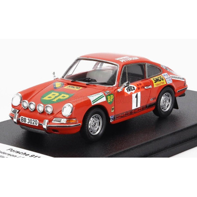 TROFEU PORSCHE 911L COUPE N 1 RALLY SWEDEN 1970 R.PETERSON - S.O.SVEDBERG - RED 1/43