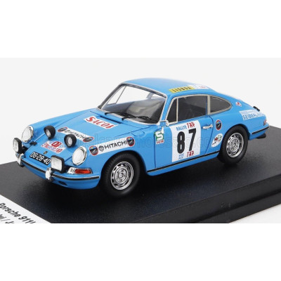 TROFEU PORSCHE 911L COUPE (night version) N 87 RALLY TAP 1971 G.SALVI - J.ARNAUD - LIGHT BLUE 1/43