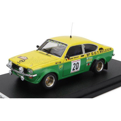 TROFEU OPEL KADETT GT/E (night version) N 20 RALLY YPRES 1977 R.TRICOT - E.SYMENS - YELLOW GREEN 1/43
