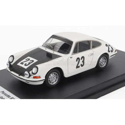 TROFEU PORSCHE 911 COUPE N 23 WINNER 24h SPA 1967 JEAN PIERRE GABAN - PEDRO - WHITE BLACK 1/43