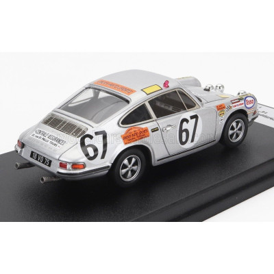 TROFEU PORSCHE 911S TEAM J.FARJON N 67 24h LE MANS 1969 PHILIPPE FARJON - JACKY DECHAUMEL - SILVER 1/43