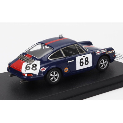 TROFEU PORSCHE 911T COUPE TEAM PAUL WATSON RACE ORGANISATION N 68 24h LE MANS 1971 JOHN CHATHAM - MIKE COOMBE - BLUE RED 1/43