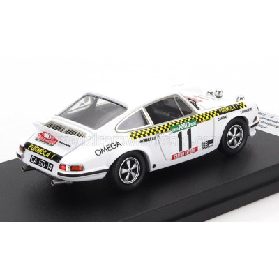 TROFEU PORSCHE 911 CARRERA RS (night version) N 11 RALLY PORTUGAL 1976 ANTONIO BORGES - JOAO ANJOS - WHITE 1/43