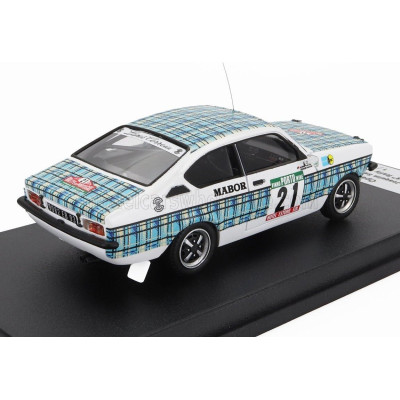 TROFEU OPEL KADETT GTE (night version) N 21 RALLY PORTUGAL 1979 JOAQUIM SANTOS - ALBINO TRISTAO - WHITE BLUE 1/43