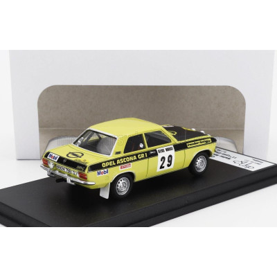 TROFEU OPEL ASCONA (night version) N 29 RALLY LYON CHARBONNIERES 1973 WALTER ROHL - JOCHEN BERGER - YELLOW BLACK 1/43