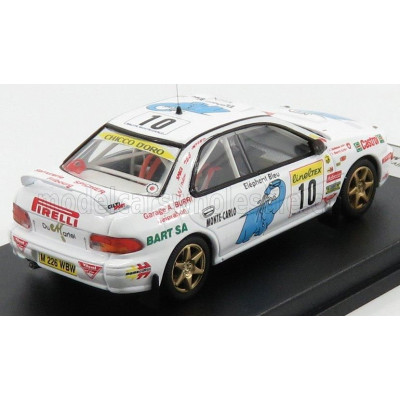 TROFEU SUBARU IMPREZA N 10 RALLY MONTECARLO 1997 O.BURRI - C.HOFMANN - WHITE 1/43