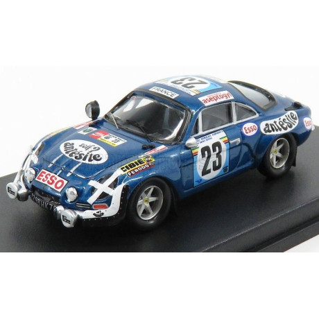 TROFEU RENAULT A110 ALPINE N 23 RALLY SAFARI 1975 B.NEYRET - J.TERRAMORSI - BLUE MET 1/43