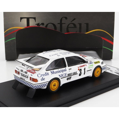 TROFEU FORD ENGLAND SIERRA RS COSWORTH N 31 RALLY MONTECARLO 1987 CHRISTIAN GARDAVOT - CLAUDE FERRATO - WHITE 1/43