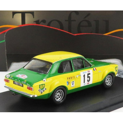 TROFEU FORD ENGLAND ESCORT MKI N 15 RALLY TAP 1970 J.F.PIOT - F.MURAC - YELLOW GREEN 1/43