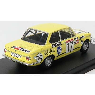 TROFEU BMW 2002 (night version) N 17 RALLY ALPENFAHRT 1973 H.GRUNSTEIDL - G.HOPF - YELLOW 1/43