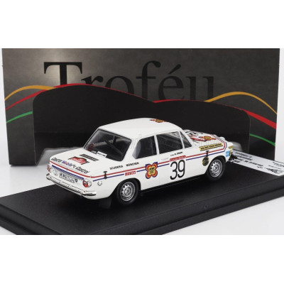 TROFEU BMW 2002 Ti (night version) N 39 RALLY ALPENFAHRT 1973 GERHARD STROPPE - WALTER SMOLEJ - WHITE 1/43