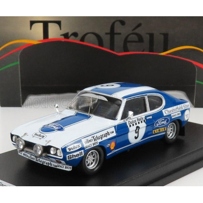 TROFEU FORD ENGLAND CAPRI 2600 RS N 9 RALLY AUSTRALIA 1972 D.MCKAY - G.CONNELLY - WHITE BLUE 1/43