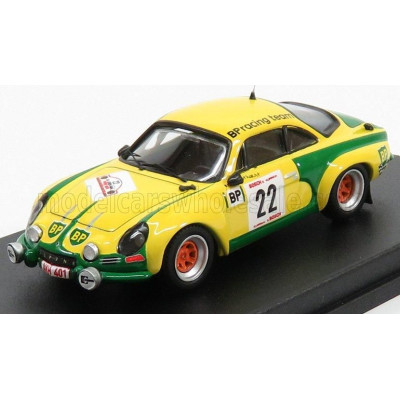 TROFEU RENAULT A110 ALPINE N 22 RALLY YPRES 1976 F.ROOTHAERT - E.NIJS - YELLOW GREEN 1/43