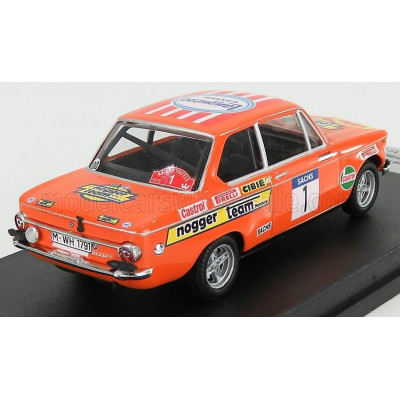 TROFEU BMW 2002 (night version) N 1 RALLY TRIFELS 1973 R.HAINBACH - W.BIEBINGER - ORANGE 1/43