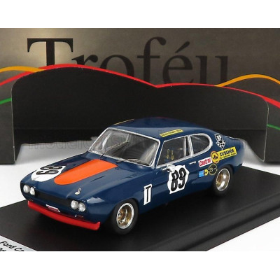 TROFEU FORD ENGLAND CAPRI 2600 RS N 89 1000km NURBURGRING 1972 W.ODENTHAL - K.FRITZINGER - BLUE ORANGE 1/43