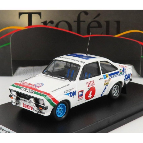 TROFEU FORD ENGLAND ESCORT MKII (night version) N 4 RALLY 1000 LAKES 1978 H.MIKKOLA - A.HERTZ - WHITE 1/43