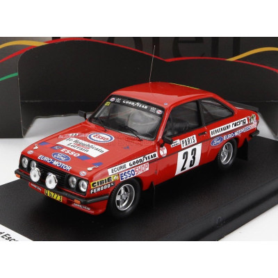 TROFEU FORD ENGLAND ESCORT MKII RS2000 (night version) N 23 RALLY MONTECARLO 1979 A.BEAUCHEF - J.R.DUBOIS - RED 1/43