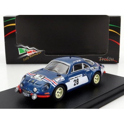 TROFEU RENAULT A110 ALPINE N 28 RALLY CIRCUIT OF IRELAND 1977 A.BOYD - F.MAIN - BLUE WHITE 1/43