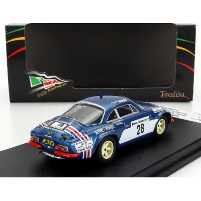 TROFEU RENAULT A110 ALPINE N 28 RALLY CIRCUIT OF IRELAND 1977 A.BOYD - F.MAIN - BLUE WHITE 1/43