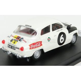 TROFEU SAAB 96 N 6 RALLY EAST AFRICAN SAFARI 1962 J.A.DAVIES - D.PERROS - WHITE BLACK 1/43