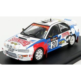 TROFEU SUBARU IMPREZA WRX (night version) N 20 RALLY SAFARI 1999 H.MIYOSHI - E.OSAWA - WHITE RED LIGHT BLUE 1/43