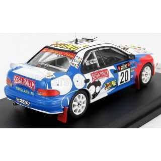 TROFEU SUBARU IMPREZA WRX (night version) N 20 RALLY SAFARI 1999 H.MIYOSHI - E.OSAWA - WHITE RED LIGHT BLUE 1/43