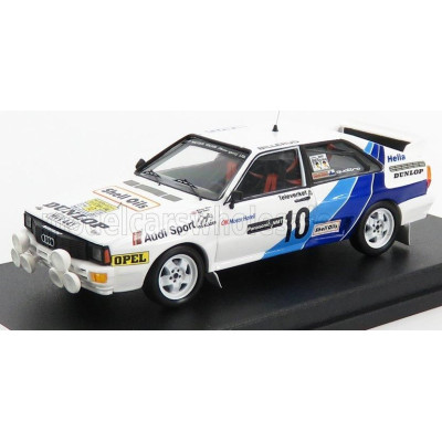 TROFEU AUDI QUATTRO TEAM AUDI SPORT (night version) N 10 RALLY SWEDEN 1995 M.WILSON - N.HARRIS - WHITE BLUE 1/43