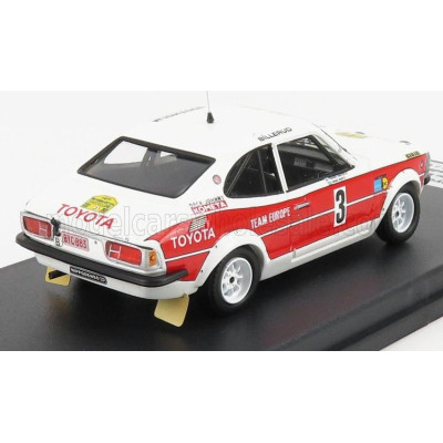 TROFEU TOYOTA COROLLA N 3 RALLY SWEDEN 1971 H.MIKKOLA - A.HERTZ - WHITE RED 1/43