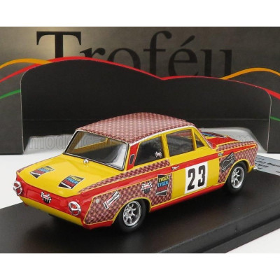 TROFEU FORD ENGLAND LOTUS CORTINA 23 TOURING CAR CHAMPIONSHIP SWEDEN 1968 E.BERGER - RED YELLOW 1/43