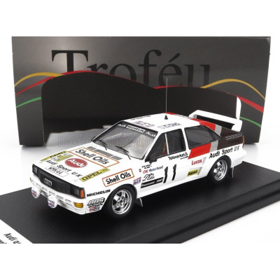 TROFEU AUDI QUATTRO (night version) N 11 RALLY SWEDEN 1985 DAVID LIEWELLIN - PHIL SHORT - WHITE 1/43