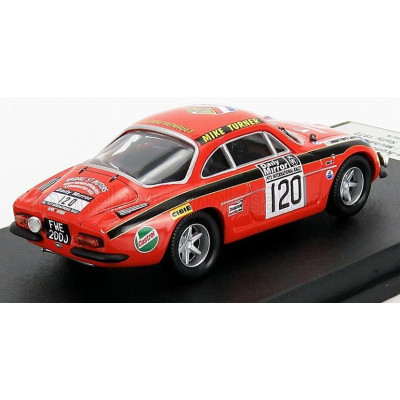 TROFEU RENAULT A110 ALPINE N 120 RALLY RAC LOMBARD 1972 J.PRICE - M.TURNER - ORANGE BLACK 1/43