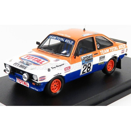 TROFEU FORD ENGLAND ESCORT MKII N 28 RALLY RAC 1979 M.WILSON - T.HARRYMAN - ORANGE WHITE BLUE 1/43
