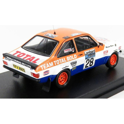 TROFEU FORD ENGLAND ESCORT MKII N 28 RALLY RAC 1979 M.WILSON - T.HARRYMAN - ORANGE WHITE BLUE 1/43