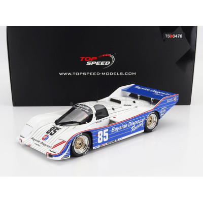 TRUESCALE PORSCHE 962 2.8L TURBO N 85 TEAM BUD BAYSIDE DISPOSAL RACING WINNER IMSA 300km LAGUNA SECA 1987 KLAUS LUDWIG - WHITE B