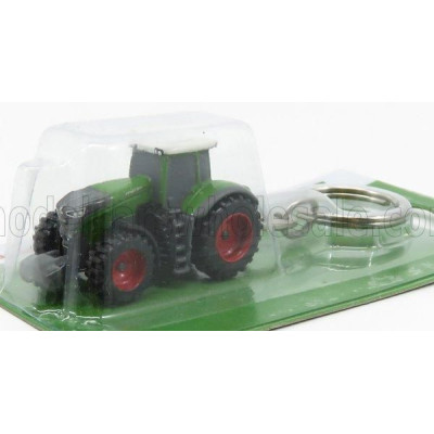 UNIVERSAL HOBBIES FENDT PORTACHIAVI - KEYRING 1050 VARIO TRACTOR 2016 - GREEN RED 1/87