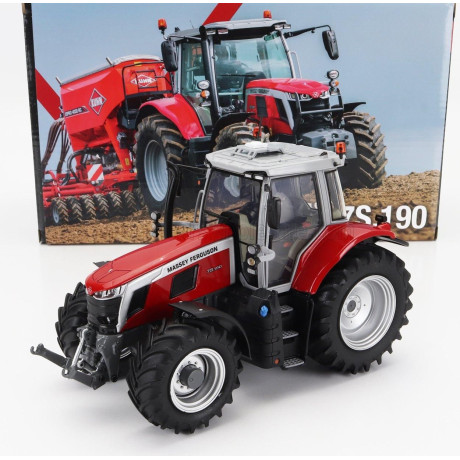 UNIVERSAL HOBBIES MASSEY FERGUSON MF7S.190 TRACTOR 2022 - RED GREY 1/32