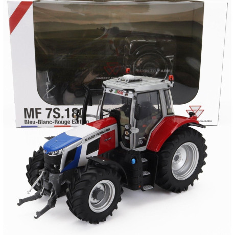 UNIVERSAL HOBBIES MASSEY FERGUSON MF7S.180 TRACTOR 2022 - RED WHITE BLUE 1/32