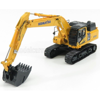 UNIVERSAL HOBBIES KOMATSU PC490LC ESCAVATORE CINGOLATO - TRACTOR EXCAVATOR - HEAVY DUTY - YELLOW BLACK 1/50
