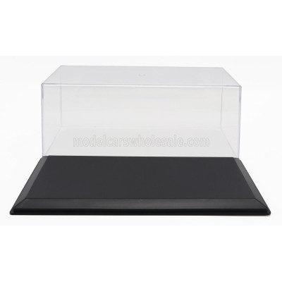 VETRINA DISPLAY BOX VETRINA DISPLAY BOX BOX FOR 1/18 BASE IN PLASTICA NERA - PLASTIC BASE BLACK - Lungh.LENGTH cm 33.5 X Largh.W