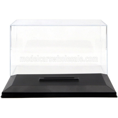 VETRINA DISPLAY BOX VETRINA DISPLAY BOX BOX FOR 1/43 BASE IN PLASTICA NERA - PLASTIC BASE BLACK - Lungh.LENGTH cm 15.0 X Largh.W