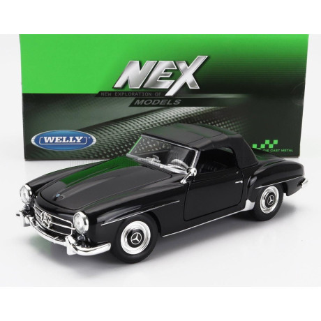WELLY MERCEDES BENZ 190SL CABRIOLET CLOSED 1955 - BLACK 1/24
