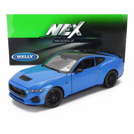 WELLY FORD USA MUSTANG COUPE 2024 - BLUE 1/24
