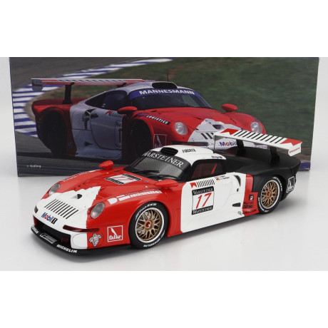 WERK83 PORSCHE 911 GT1 3.2L TURBO TEAM SOCIETE JB N 17 FIA GT NURBURGRING 1997 E.COLLARD - J.VON GARTZEN - RED WHITE 1/18