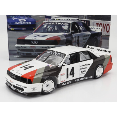 WERK83 AUDI 200 QUATTRO TEAM AUDI SPORT N 14 WINNER CLEVERLAND TRANS-AM 1988 HANS JOACHIM STUCK - WHITE GREY RED 1/18